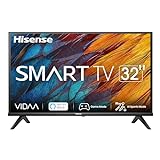 Hisense 32' LCD HD Ready 2023 32A4K, Smart TV VIDAA U6, Compabilità Alexa, Tuner DVB-T2/S2 HEVC 10