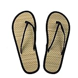 cinius Sandalo Infradito Flow Stile Giapponese Misura 36 con Soletta in Tatami Goza