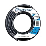 Electraline 11821 Cavo per Prolunghe H05VV-F, Sezione 3G2.5 mm, 10 mt, Nero