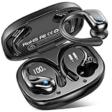 Cuffie Bluetooth 5.4 Sport, Auricolari Bluetooth con 3D Bass Stereo, 75 Ore Cuffie Wireless con 4 ENC HD Mics, IP7 Impermeabile Cuffiette HiFi con Display LED, Cuffie Senza Filo per Palestra/Running