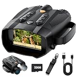 Binocolo Visore Notturno 4K: Night Vision con Batteria Ricaricabile Da 5000mAh - Visione Notturna 10X Digitale Zoom 7-Livelli Infrarossi 3' - Regali Di Caccia Per Uomini/Papà/Marito - Campeggio