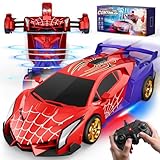 Macchina Telecomandata con Luci LED Occhi & Sotto, RC 2.4GHz&360°Deriva Trasform Robot Giocattolo Gioco Bambino 3-12 Anni, Giochi Esterno Giardino Regalo Bambini 3 4 5 6 7 8 9 Anni Maschio di Pasqua