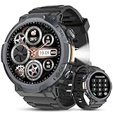 TIMU Orologio Smartwatch Uomo, Schermo AMOLED 1,53, Autonomia 30 Giorni, Orologio Militare Uomo Chiamate Bluetooth, Monitoraggio Frequenza Cardiaca/Sonno, Impermeabile IP68, 110 Modalità Sportive