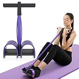 Pedale Elastico Fitness Corda Di Tensione 6 Tubo Multifunzionale Fascia di Resistenza Sit-up Bodybuilding Expander per Braccia, Pesca, Pilates, Yoga, Ginnastica