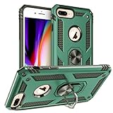 Custodia iPhone 8 Plus, Custodia iPhone 7 Plus,Cover iPhone 6 Plus, Silicone Armatura Antiurto Copertura Cassa Custodia Cover per iPhone 6 Plus/7 Plus/8 Plus (Verde Scuro)