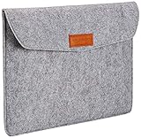 Amazon Basics - Custodia a guaina in feltro, per laptop 13 Pollici (33 cm), Colore: Grigio chiaro