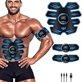 Queath Elettrostimolatore Muscolare, Cintura Elettrostimolatore per Addominali, ABS Trainer/Toner per Addome/Braccio/Vita/Gambe