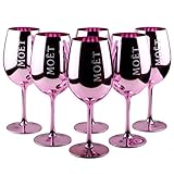 Moet & Chandon Imperial - Set di 6 bicchieri in vetro rosa champagne