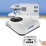 JLDZEBD Condizionatore Per Camper, Condizionatore D'aria Universale Per Camion Elettrico Da 12 Volt, Vento Freddo/Raffreddamento E Riscaldamento Due Stili,Viento frio