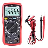 UNI-T UT890C Multimetro Digitale Professionale Tester Voltmetro Amperometro Ohmmetro Veri RMS 6000 Conti Test di Capacità e Misurazione della Temperatura con LCD Retroilluminato