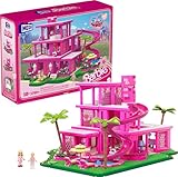 Barbie The Movie - MEGA - Casa dei Sogni, set da costruire di 1795 pezzi da collezione, include 4 mini bambole, mobili, cucina, piscina e accessori, giocattolo per bambini, 10+ anni, HPH26
