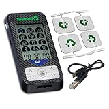 TESMED Trio 6.5: Elettrostimolatore Muscolare Ricaricabile con USB – 36 Programmi, 40 Livelli di Intensità, 4 Elettrodi – EMS, TENS e Massaggio