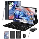 TABWEE T60 Tablet 12 Pollici con Tastiera - Android 16, 48 GB RAM+ 256 GB ROM, 10000 mAh, 16 MP+8 MP, 1600 * 2400 QHD+, Widevine L1, Gemini AI 3.1 Pro, GPS, Tablet in Offerta con 4G (4 Anni Garanzia)