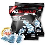 Roshield Super Forte Veleno per Topi e Ratti, Veleno per Topi Professionale, Esca Topicida Ratticida in Bustine di Pasta Fresca, Rodenticida Potente, Uso Esterno ed Interno, 100% Made in Italy