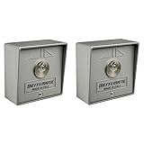 Dieffematic Coppia 2 Selettori a Chiave Unica - Automazione Cancello Serranda Garage - Da Parete in Alluminio Professionale
