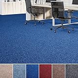 Tappeto Modello Malta, Rivestimento per Pavimento in Tessuto Non Tessuto agugliato per casa e Ufficio, Isolante dal Freddo e fonoassorbente (200 x 300 cm, Colore: Blu Scuro)