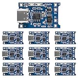 Greluma 10 Pz Tipo-C USB-C 5V 1A 18650 Scheda di ricarica per modulo caricabatteria al litio con doppia funzione di protezione